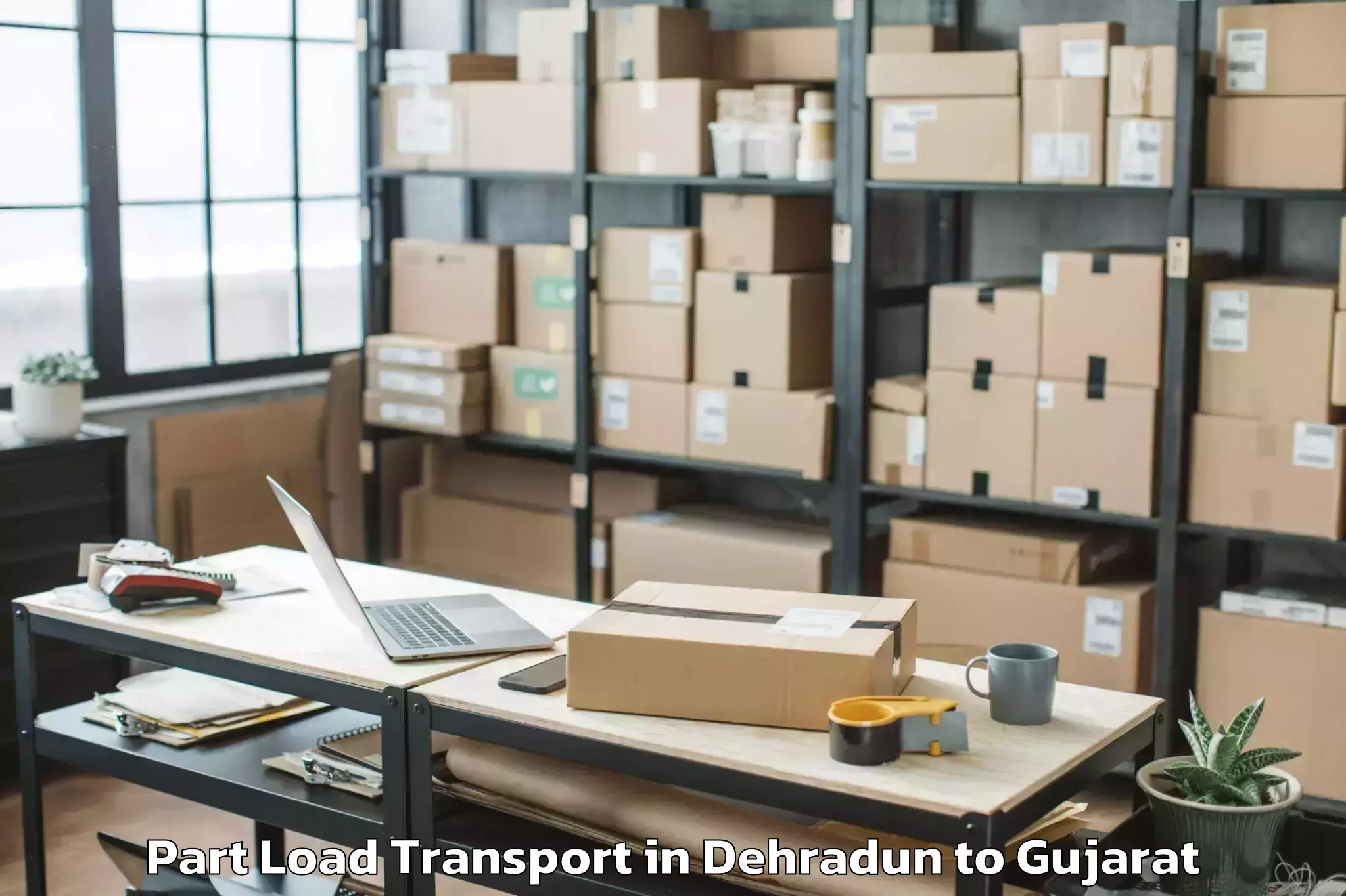 Hassle-Free Dehradun to Viramgam Part Load Transport